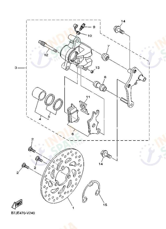 FRONT BRAKE CALIPER